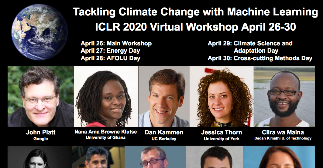 ICLR 2020 Workshop Tackling Climate Change with Machine Learning